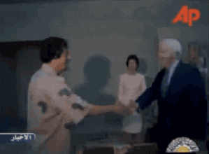 There are no photos of what happened next, but we're told that McCain throat-punched Gaddafi, took him down to the floor, and put him in an anklelock.