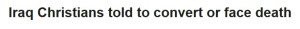 iraq convert or die