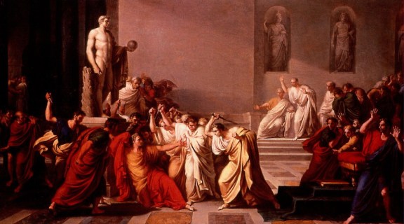 "The Death of Caesar" (1798) by Vincenzo Camuccini (via)