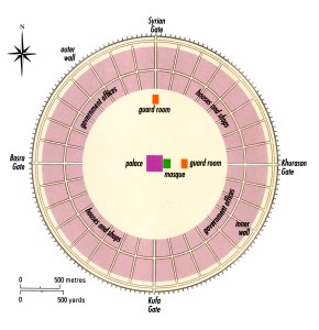 Baghdad as it was designed in 762